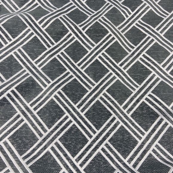 Croscill Remi Euro Sham Grey Gray Diamond Jacquard 26" x 26" Sham - Picture 4 of 6